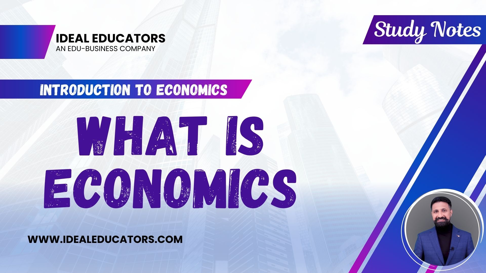 This image contains the text "What is Economics" for B.COM, BS